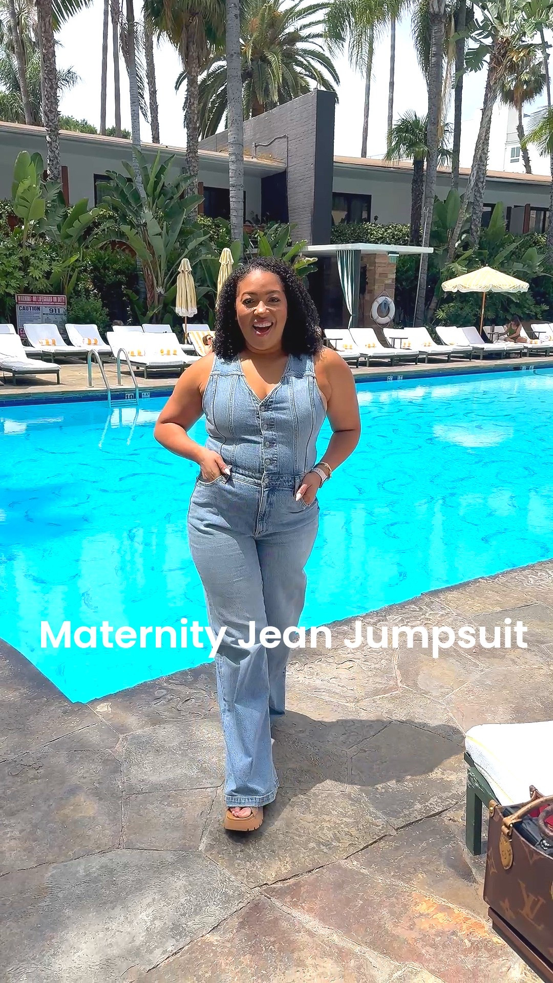 I love this jean jumpsuit for maternity wear. If you were looking for a cute outfit that fits the bump. This one is perfect. 

#LTKBump #LTKBaby #LTKMidsize