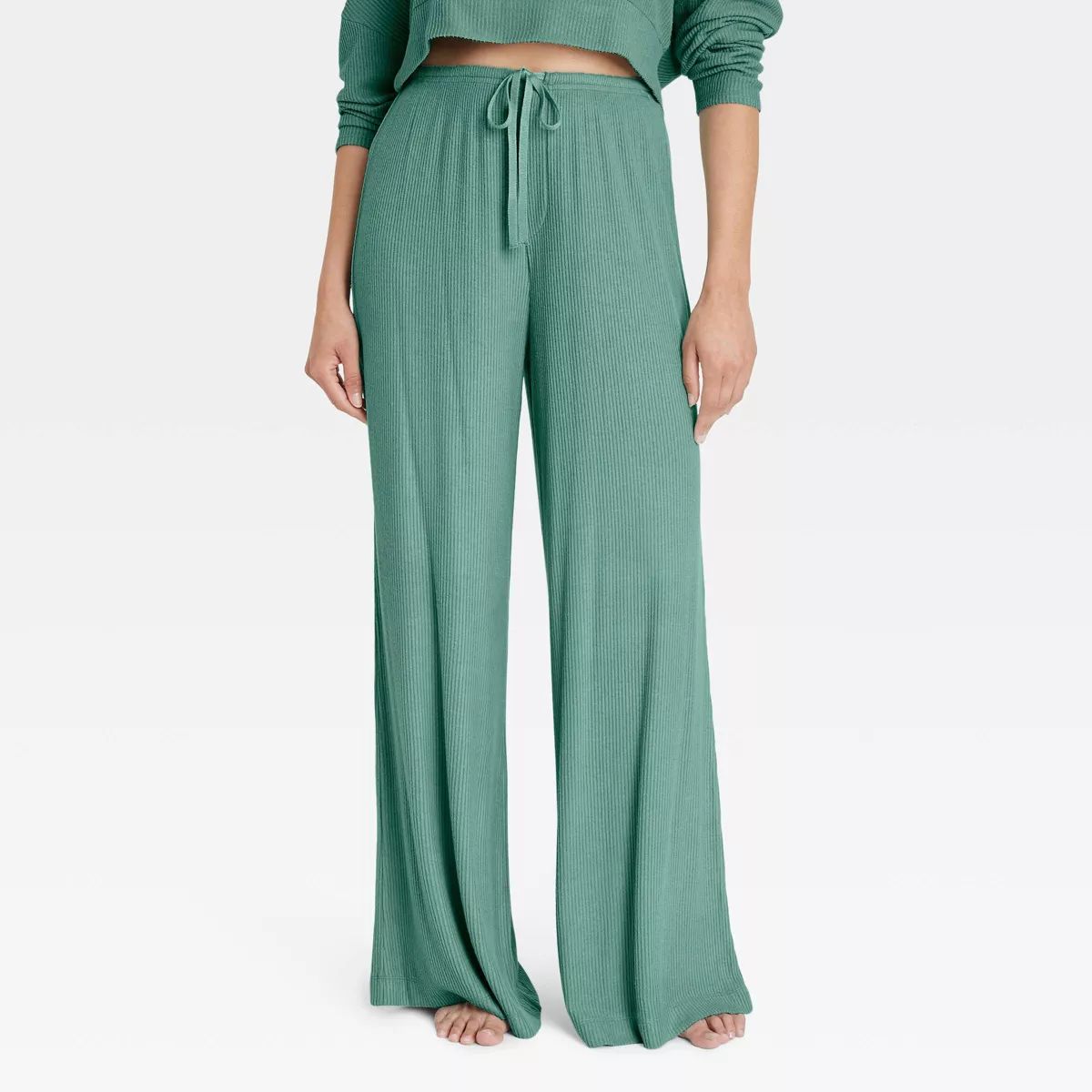 Women's Cozy Ribbed Wide Leg Pants - Auden™ | Target