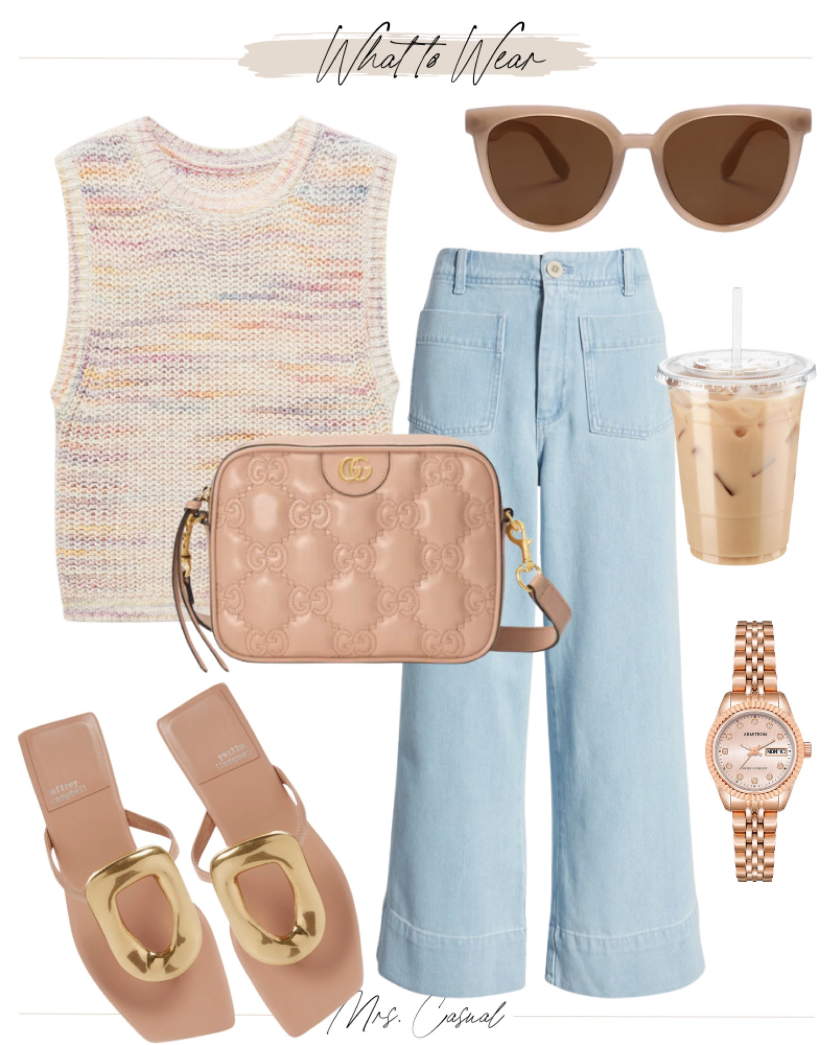 Light wash wide leg jeans for summer. Run tts casual outfit idea 🩷 

#LTKShoeCrush #LTKItBag #LTKFindsUnder100