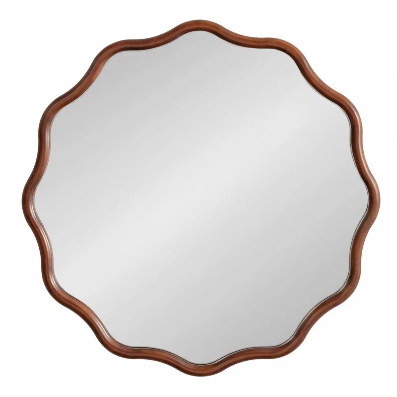 Kadhem Solid Wood Scalloped Mirror | Wayfair North America