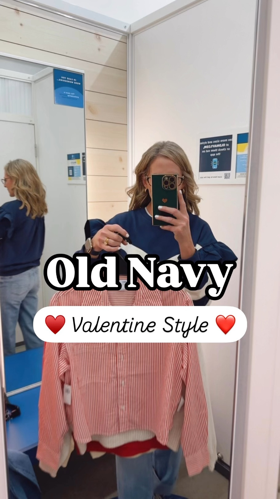 Sharing looks sweeter than a box of chocolates   These Old Navy styles are RED HOT - I don’t want the you to miss out on these styles - linked up everything in video. Wearing size 2 in the jeans. (LOVE THEM) card member exclusive today get 20% off of jeans making these 43.99 

#LTKOver40 #LTKWatchNow #LTKSeasonal