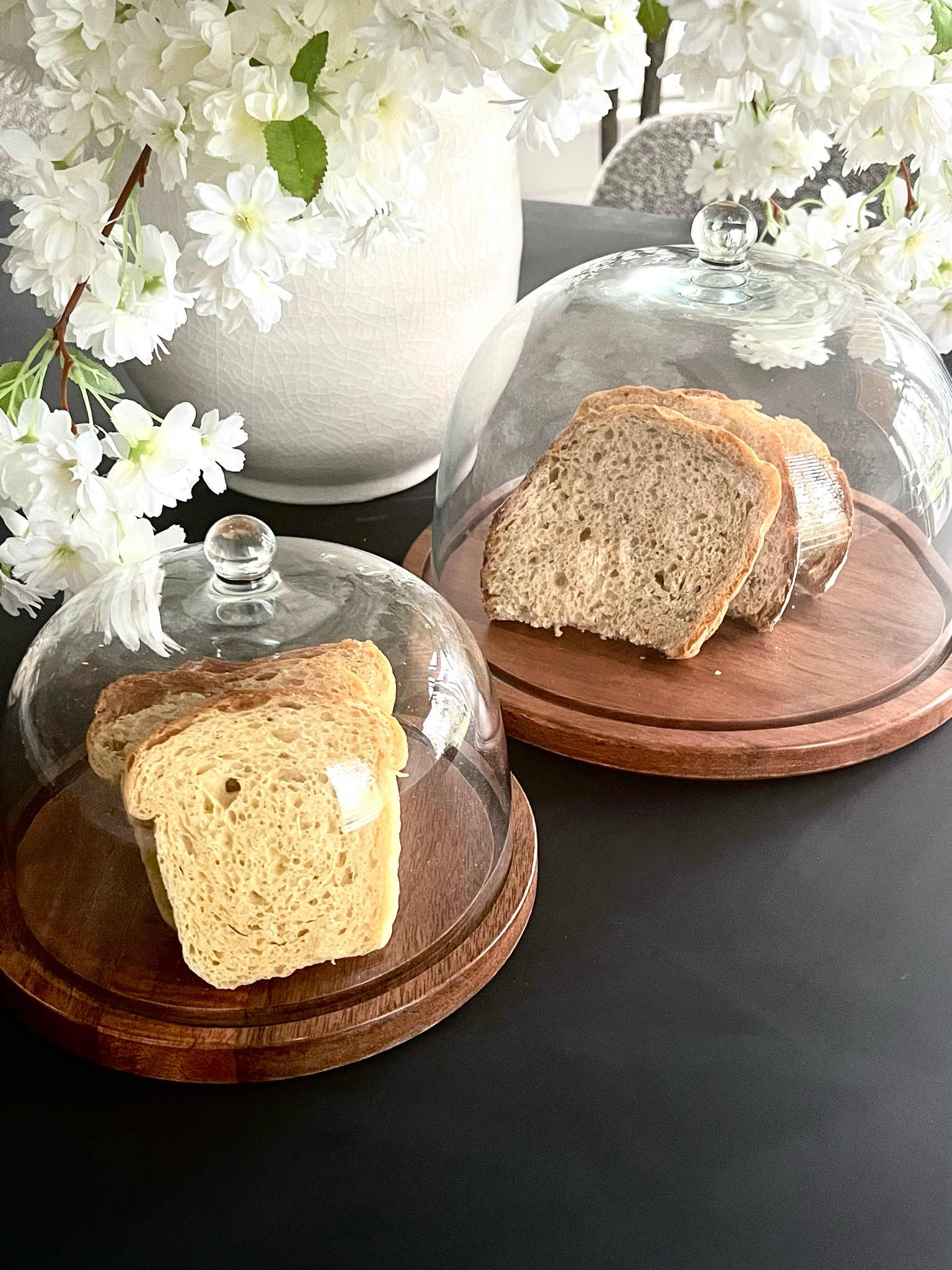 Favorite baked goods storage! Glass domes with wood trays from H&M home.

Hm, baking, home decor, kitchen accessories 

#LTKfindsunder50 #LTKsalealert #LTKhome