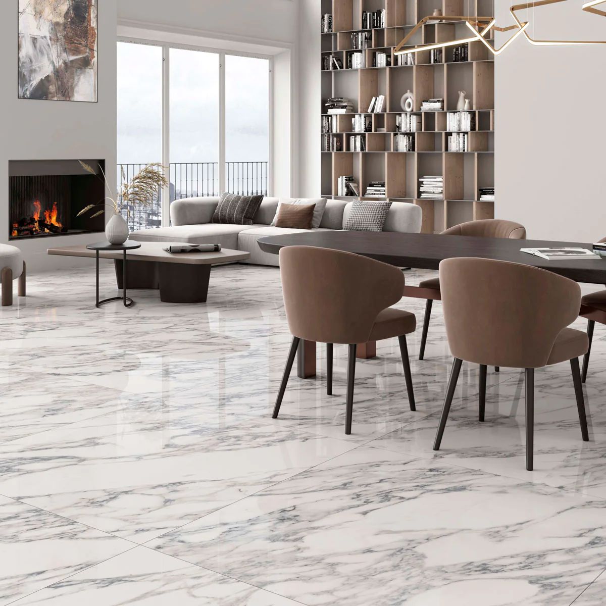 Arabescato Polished Gray and White | Tile Club