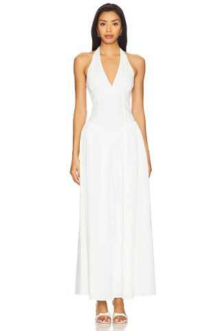 MORE TO COME x Yhasmina Ferrara Bexley Maxi Dress in White from Revolve.com | Revolve Clothing (Global)