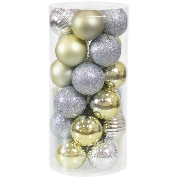 Sunnydaze Indoor Christmas Holiday Tree Shatterproof Merry Medley Ball Ornaments with Hooks - 2" ... | Target