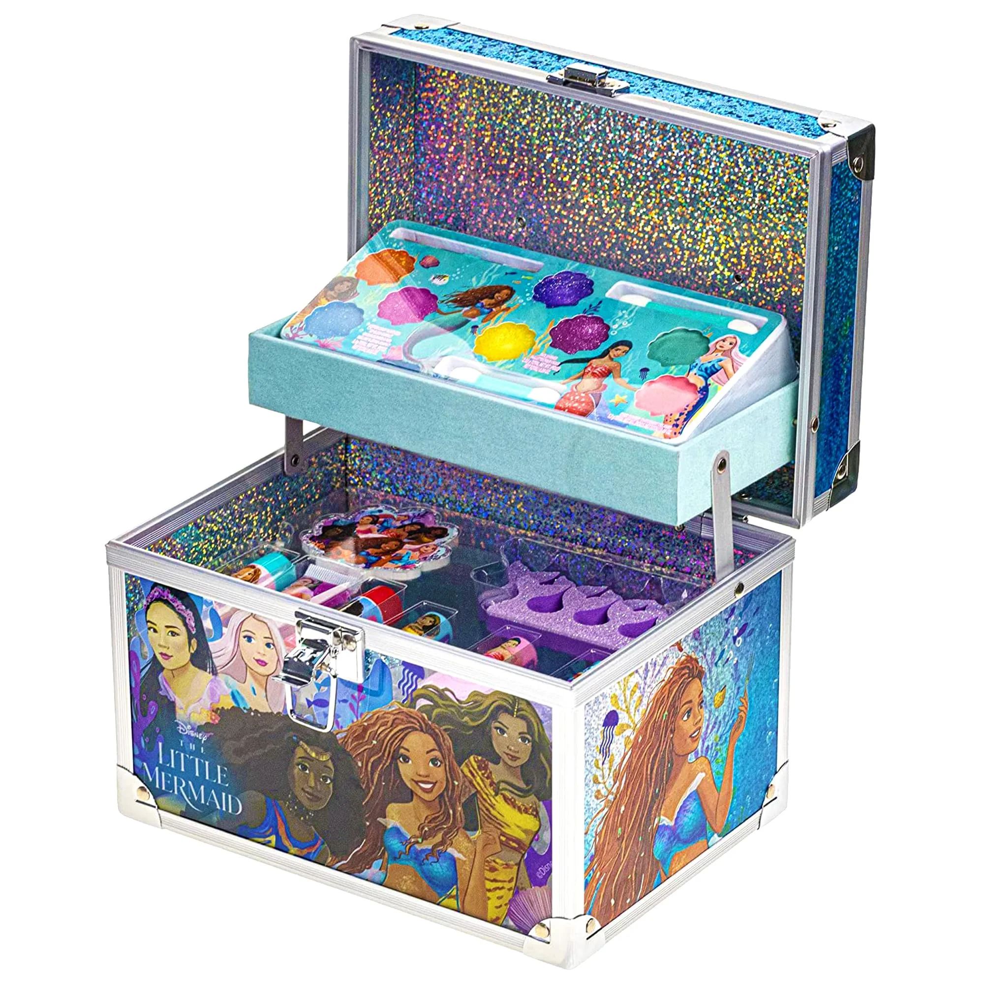 Disney The Little Mermaid - Townley Girl Kids' Makeup Set With Train Case for Ages 3+ - Walmart.c... | Walmart (US)