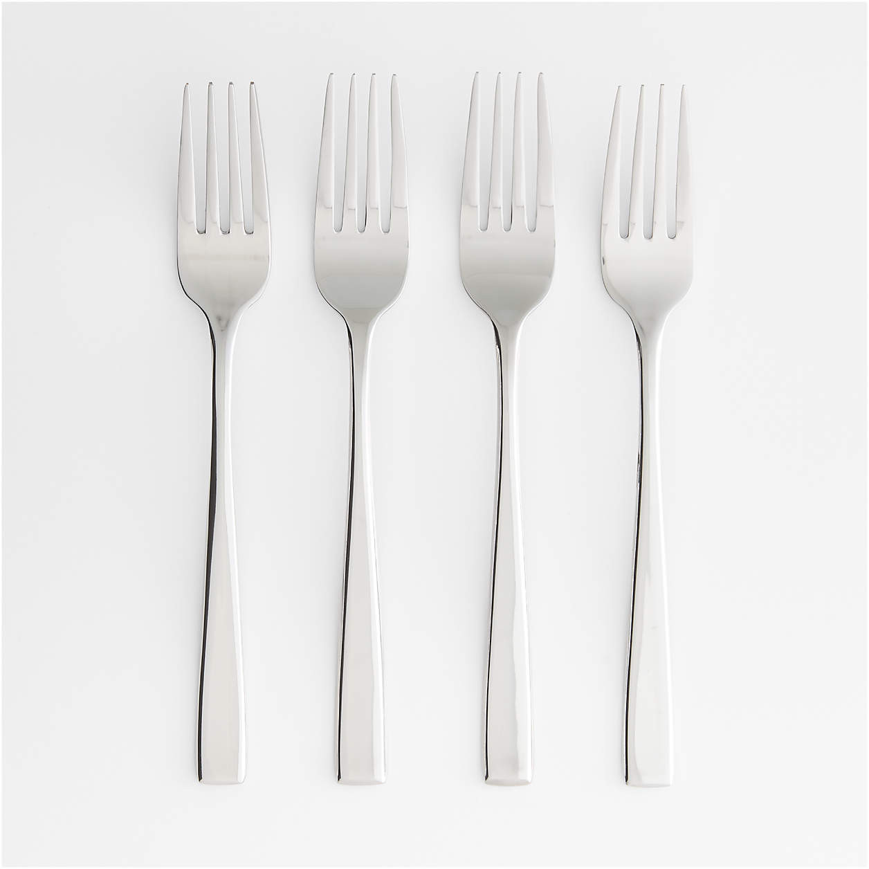 Aspen Salad Forks, Set of 4 + Reviews | Crate & Barrel | Crate & Barrel