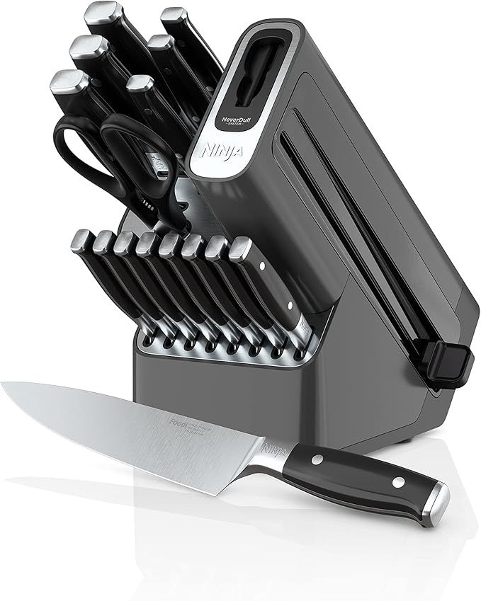 Ninja K32009 Foodi NeverDull Premium Knife System, 9 Piece Knife Block Set with Built-in Sharpene... | Amazon (US)