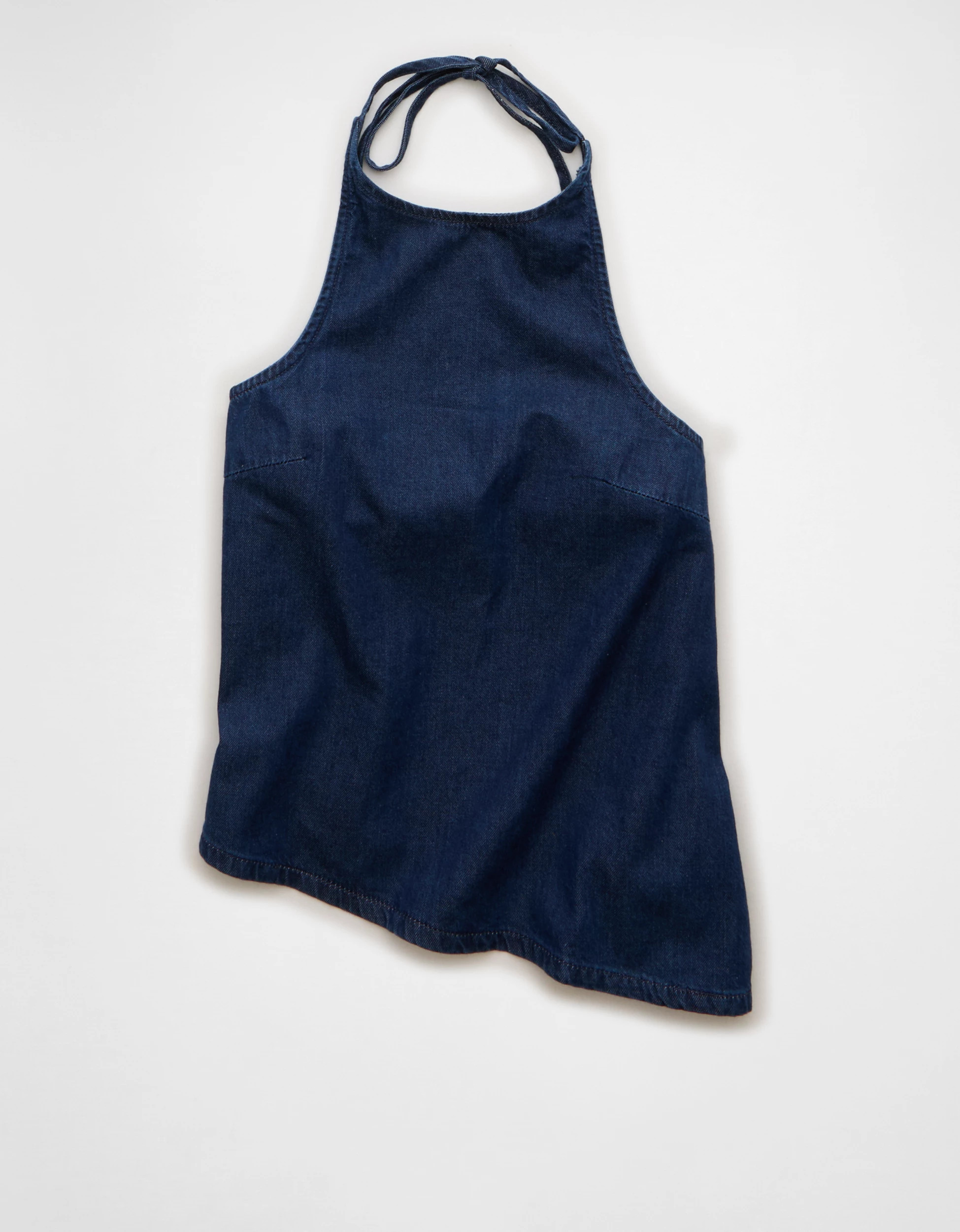 AE Denim Tie-Neck Halter Top | American Eagle Outfitters (US & CA)