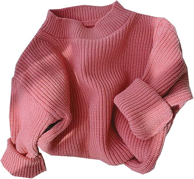 chengchuang Toddler Baby Girl Boy Knit Sweater Blouse Warm Crewneck Pullover Sweatshirt Long Slee... | Amazon (US)