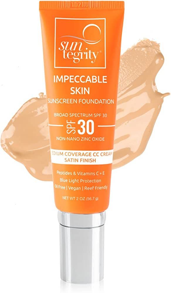 Suntegrity Impeccable Skin - Tinted Sunscreen, Broad Spectrum SPF 30 (Sand) - 2 oz | Amazon (US)