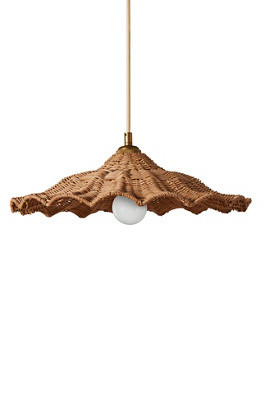 Savannah Rattan Pendant Light | Anthropologie (US)