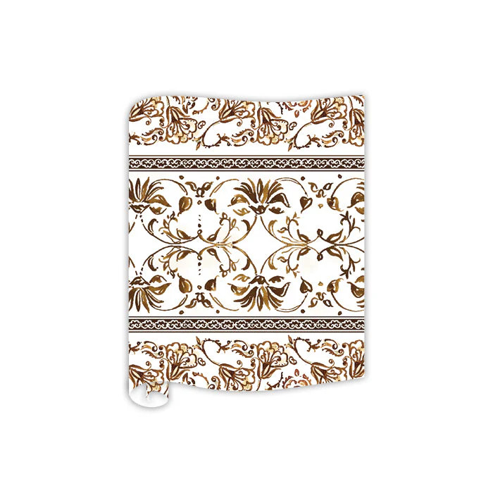 Brown Chinoiserie Table Runner | Rosanne Beck Collections