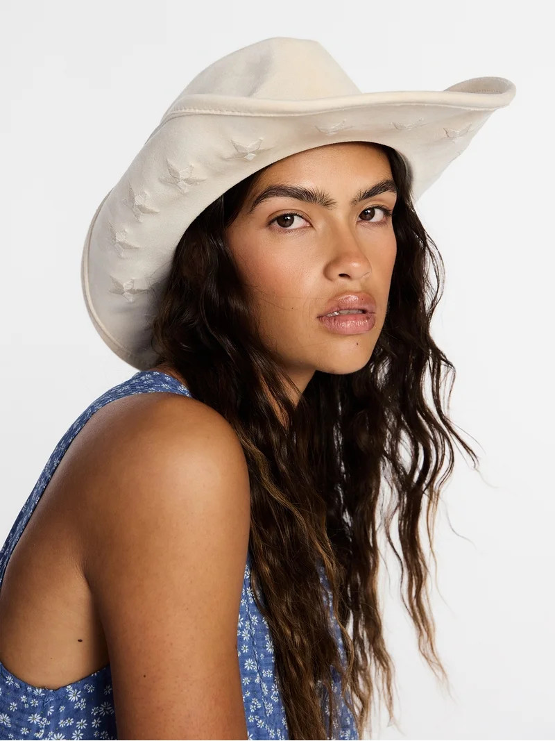 Kacey Lee Women's Cowboy Hat, White | Walmart (US)