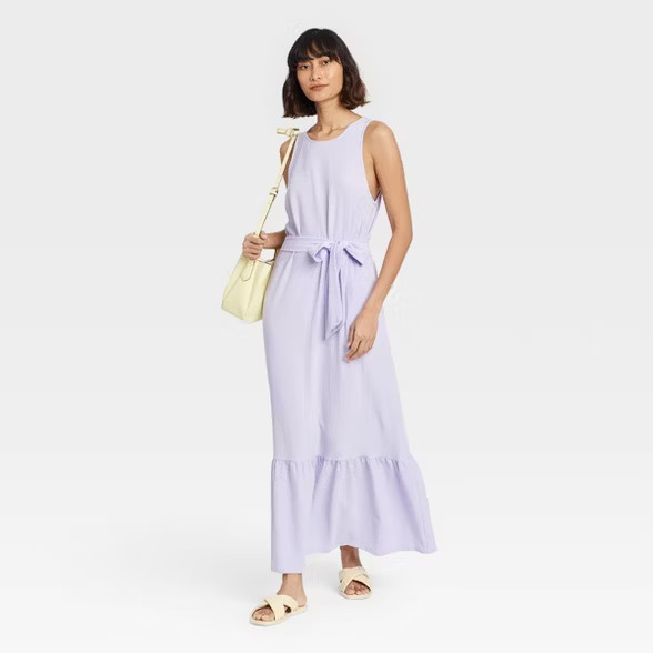 Women's Sleeveless Ruffle Hem Dress - A New Day™ | Target