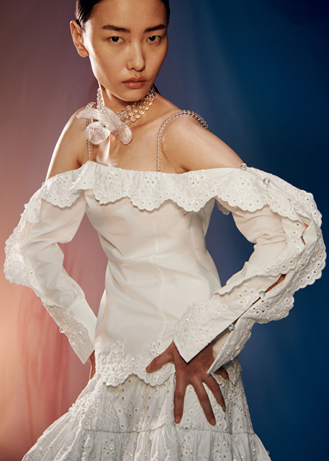 Scalloped Off-Shoulder Blouse | & Other Stories US