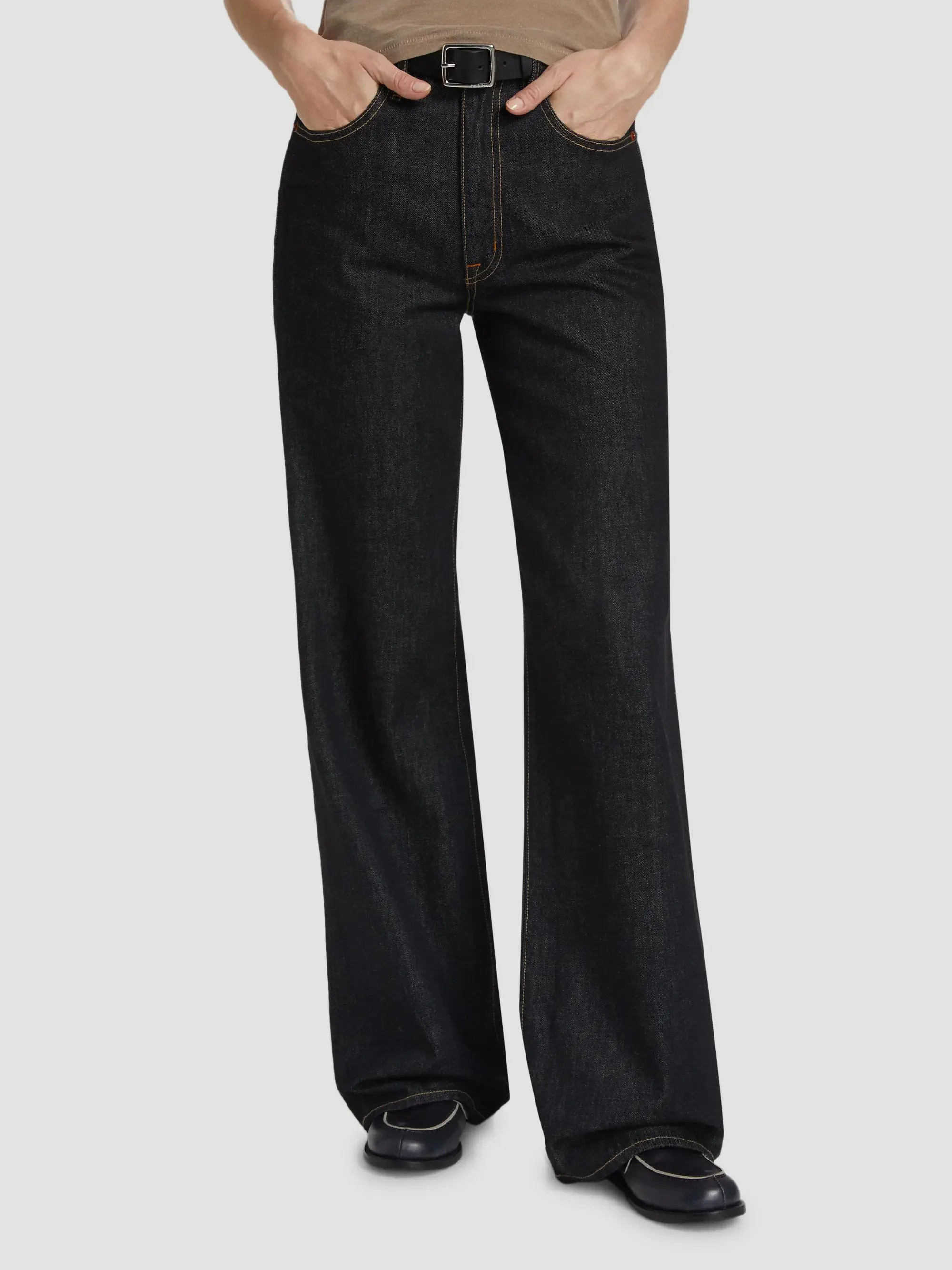 SLVRLAKE Grace Wide-Leg Jeans | Saks Fifth Avenue | Saks Fifth Avenue