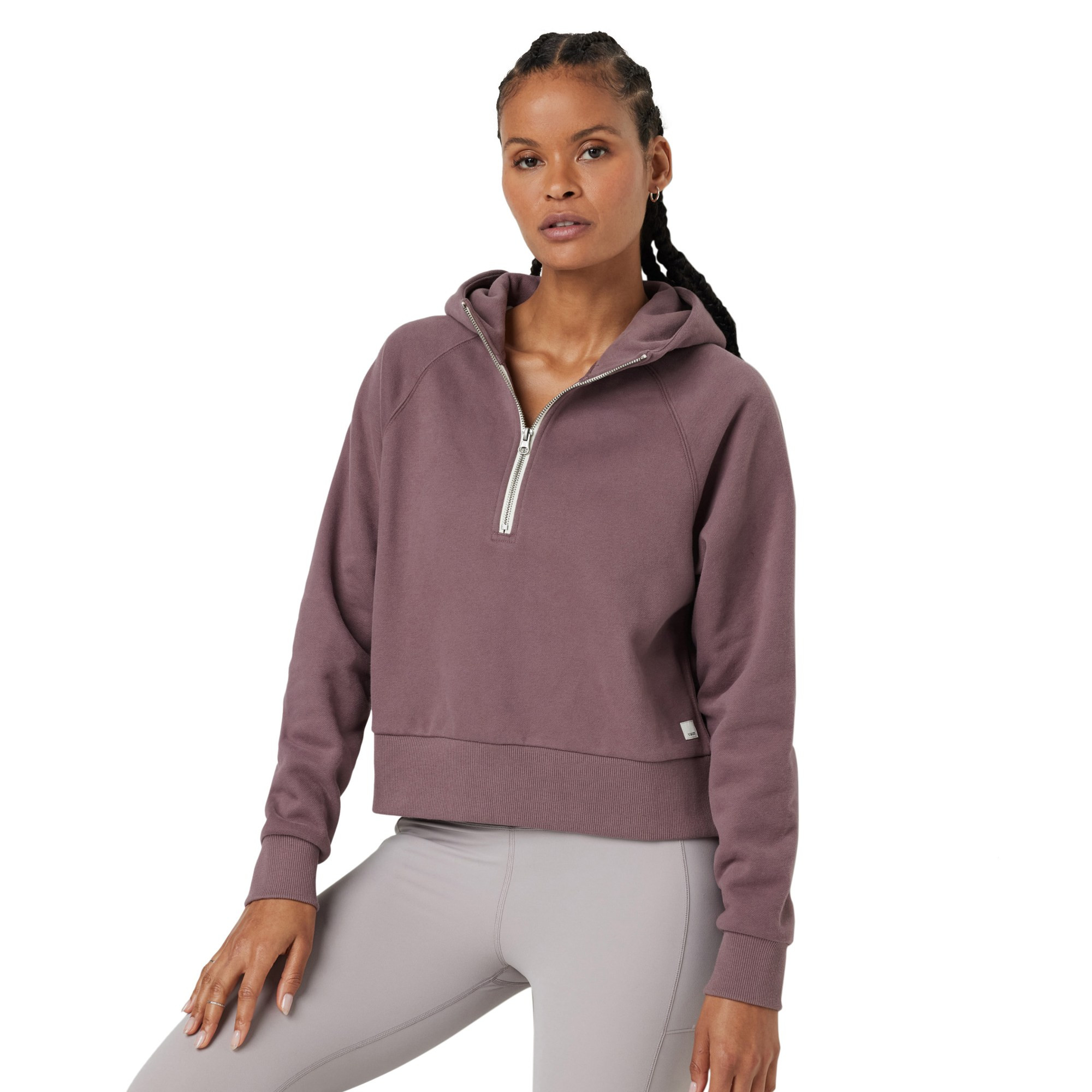 Vuori Women's Restore Half-Zip Hoodie Purple XXL | REI