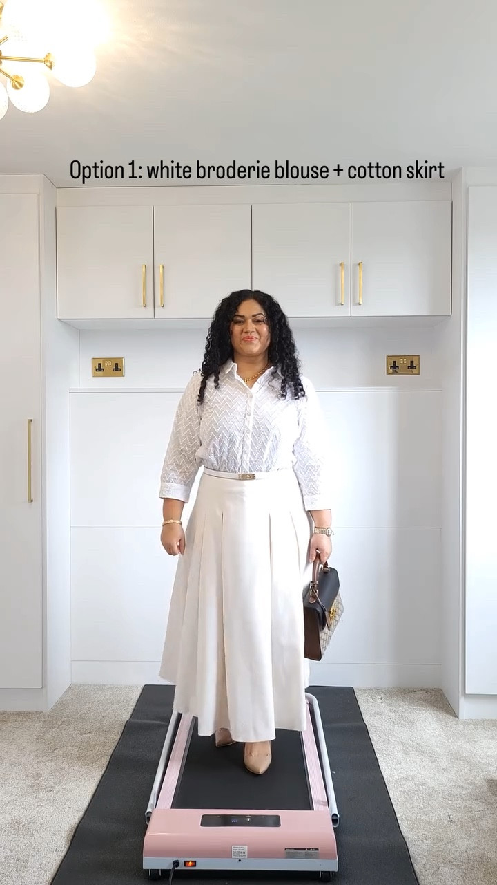 What to wear to the office in summer if you are short and curvy? Here are my recommendations:
1. Opt for natural fibres like cotton and linen as much as possible because in this heat, breathability is most important irrespective of what your body shape and size is.
2. If you have heavy arms like me, opt for shirts and roll them up if you can depending on the office environment. 
3. If you have a belly, opt for front pleated skirts and trousers.

If you need more ideas on how to dress for the petite and curvy body type, follow my page. 💕

#petiteandcurvy #PetiteWorkwear #petitetrousers #officewearstyle #OfficeStyleForPetites