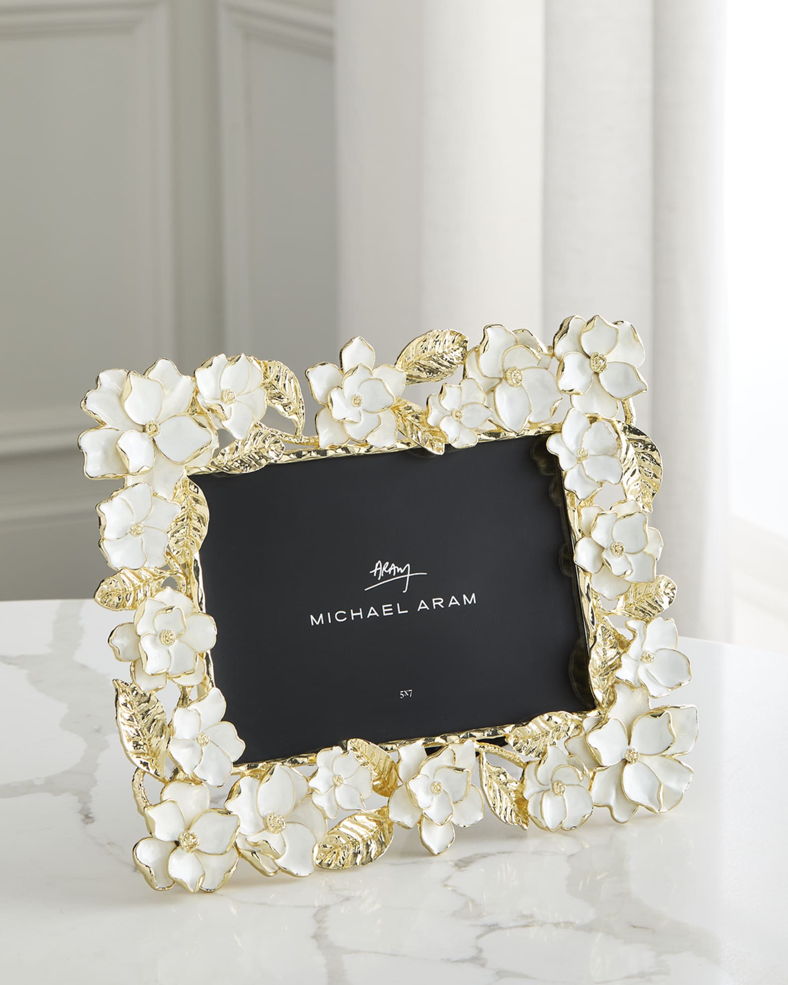 Gardenia Sculpted Frame, 5" x 7" | Neiman Marcus