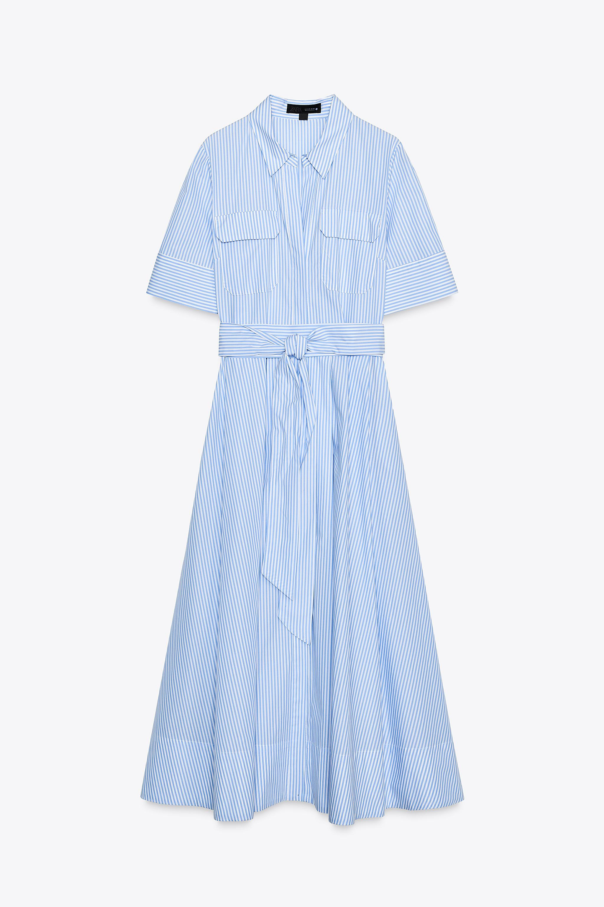 ZW COLLECTION POPLIN SHIRT DRESS | Zara US