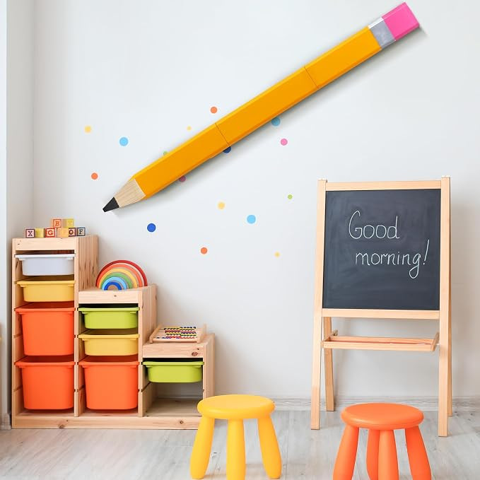 Yousoontic 47.2 Inch Giant Pencil Classroom Decorations Back to School Wooden Jumbo Pencil Wall A... | Amazon (US)