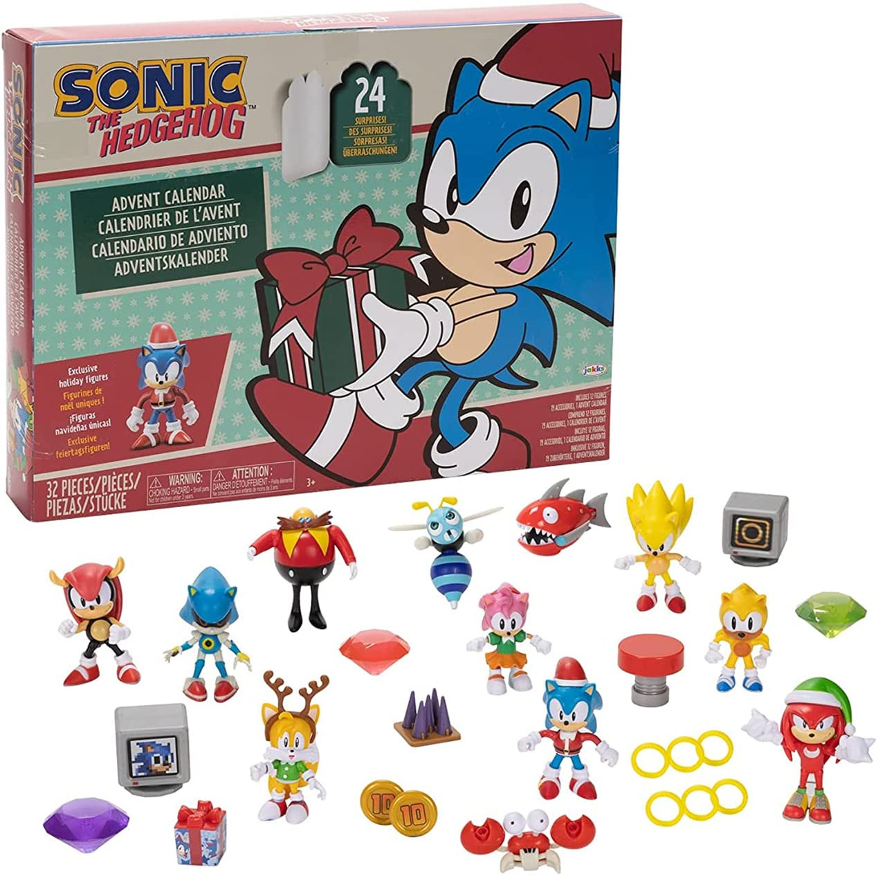 Sonic The Hedgehog Advent Calendar 2025 - 24 Surprises with Exclusive Collectible 2.5 Inch Holida... | Amazon (US)