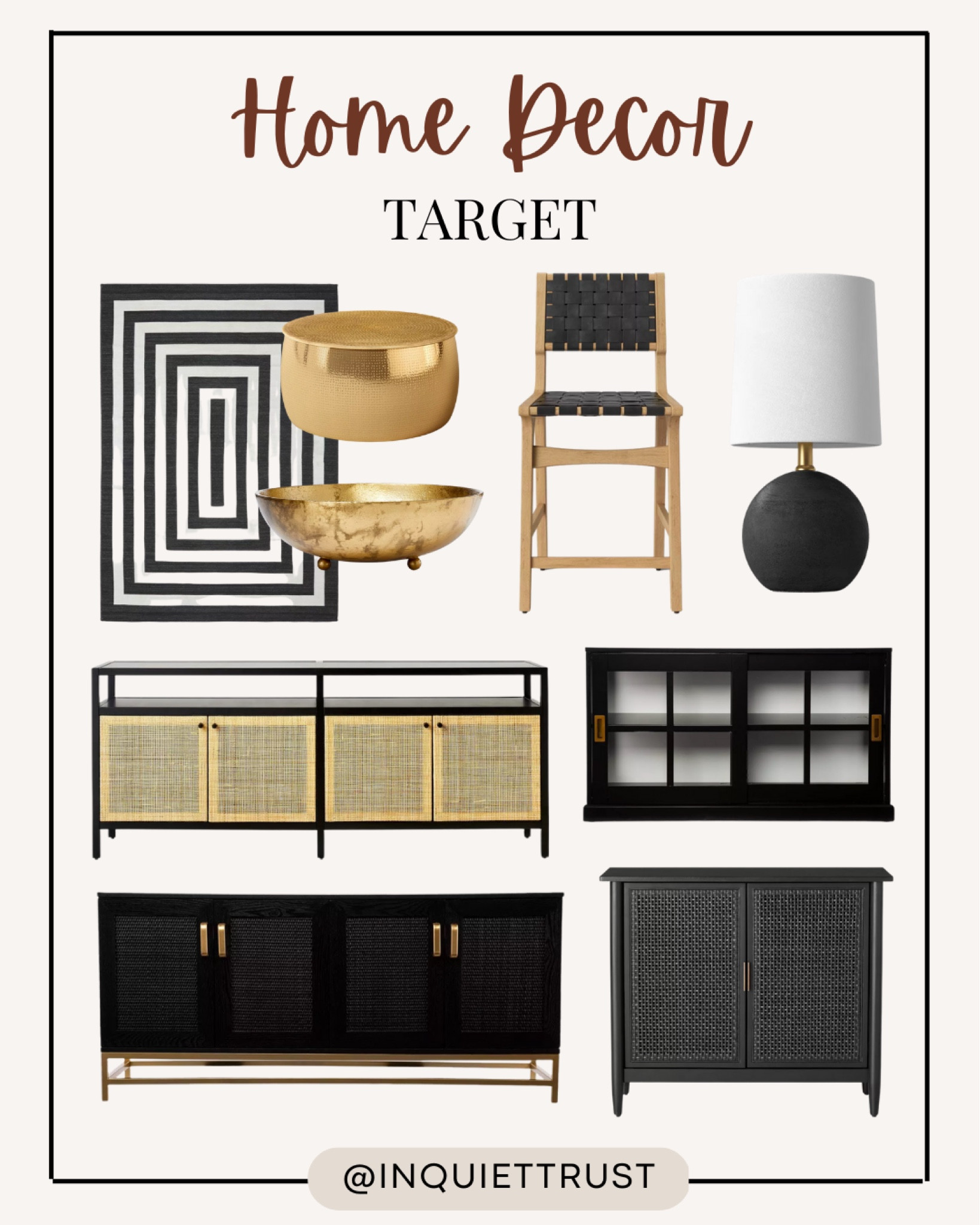 Black and gold home finds from Target!

#homedecor #furniturefinds #homeaccents #livingroomrefresh

#LTKFind #LTKhome