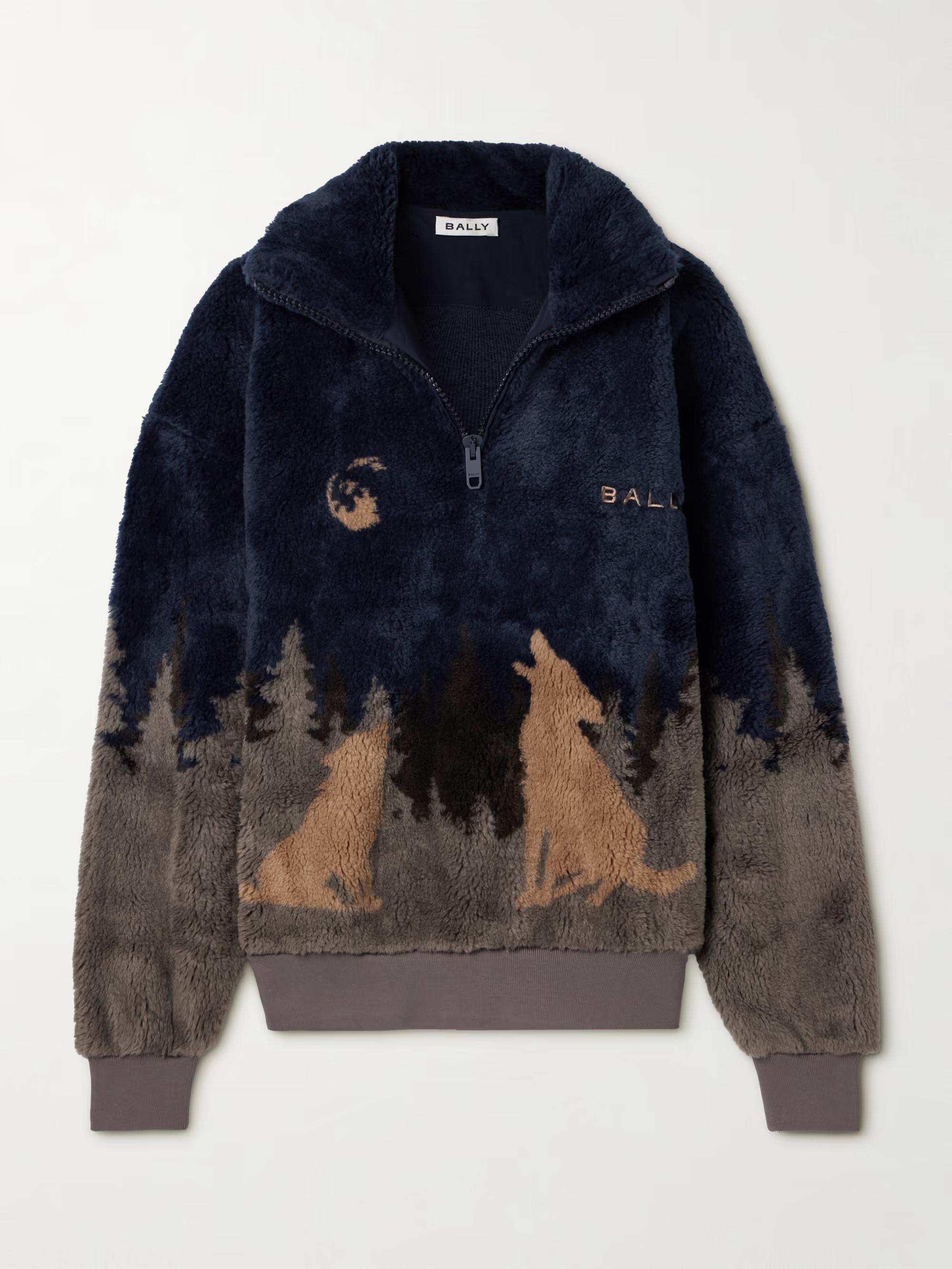 Printed fleece half-zip jacket | NET-A-PORTER (US)