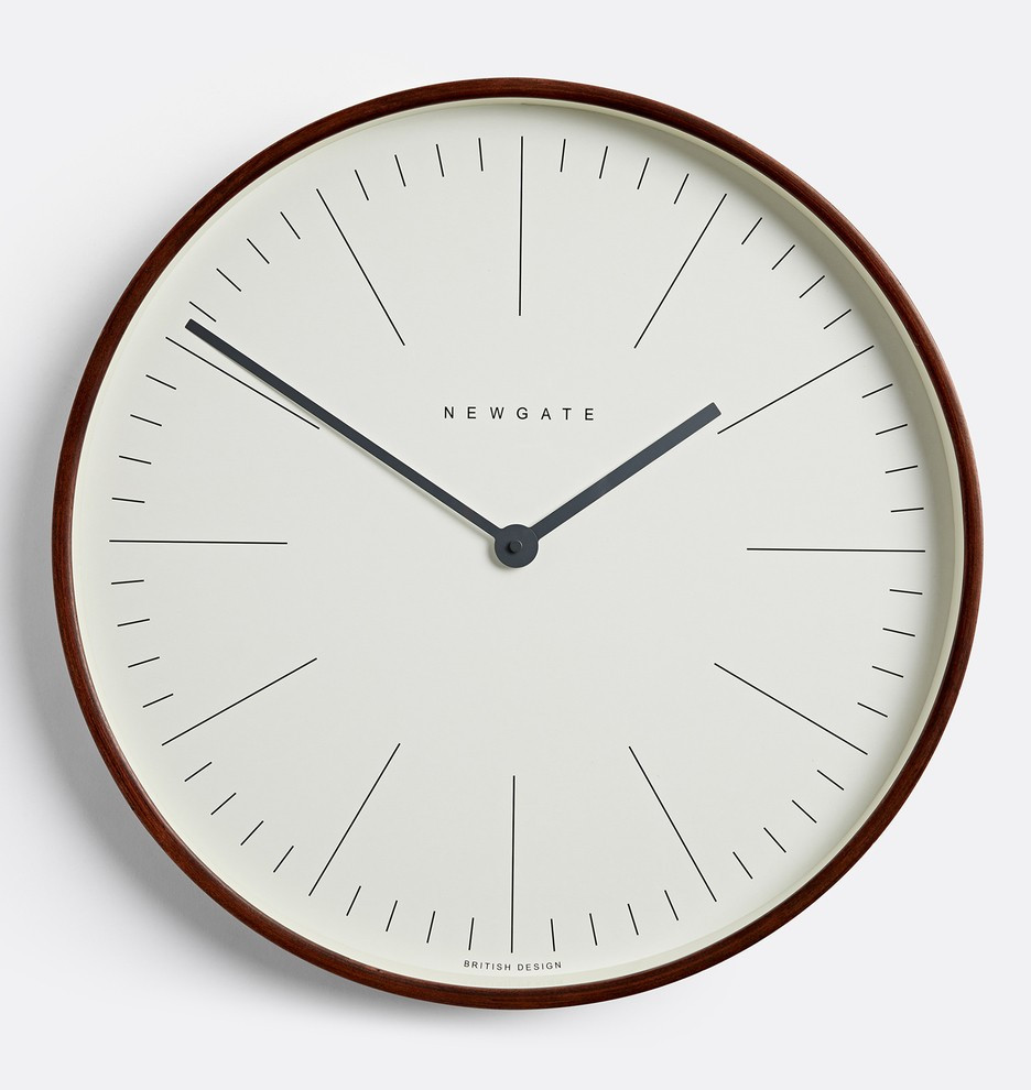 Large Dark Wood Mr. Clarke Wall Clock | Rejuvenation