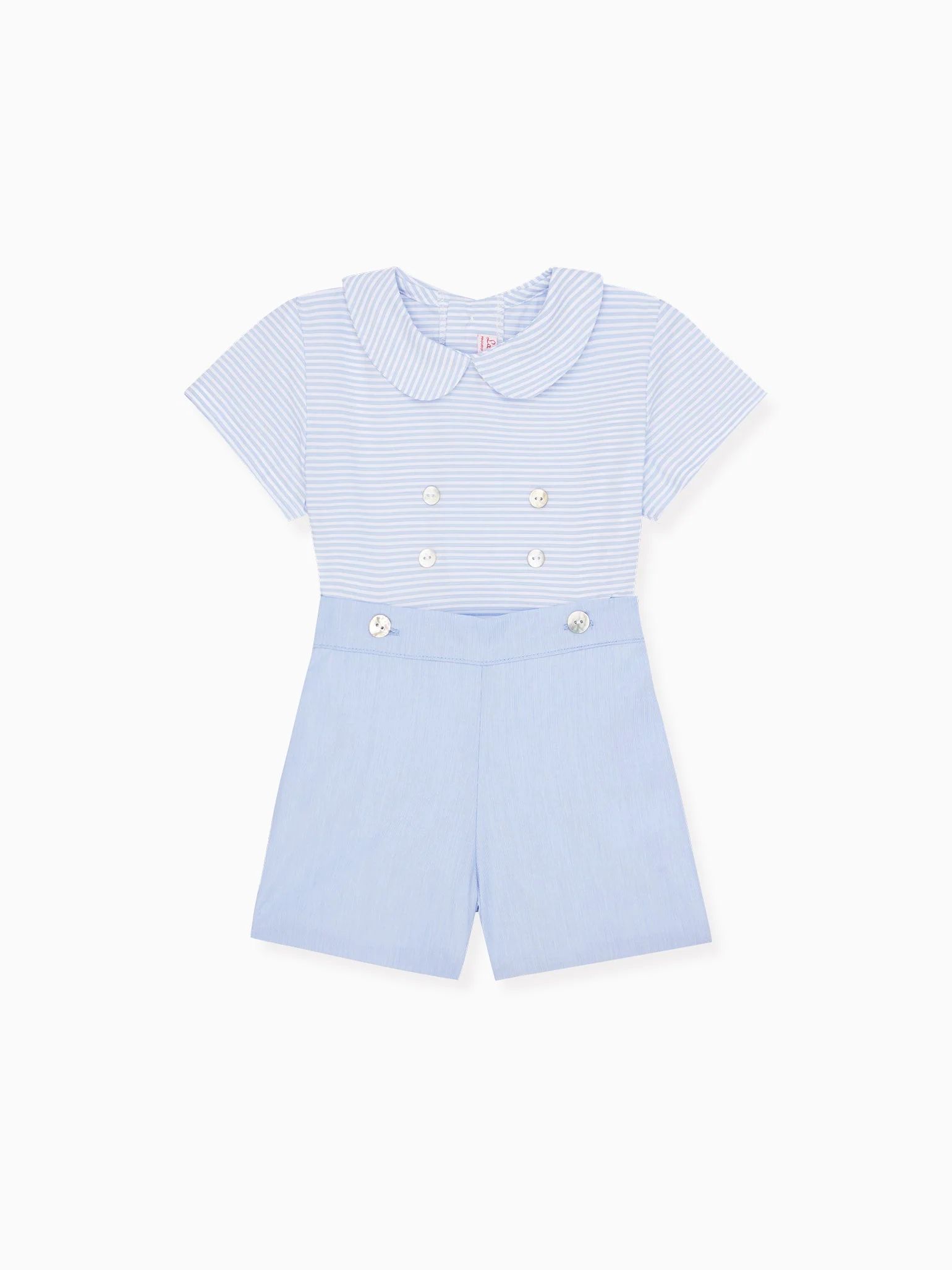 Blue Stripe Fantino Baby Boy Set | La Coqueta (US)