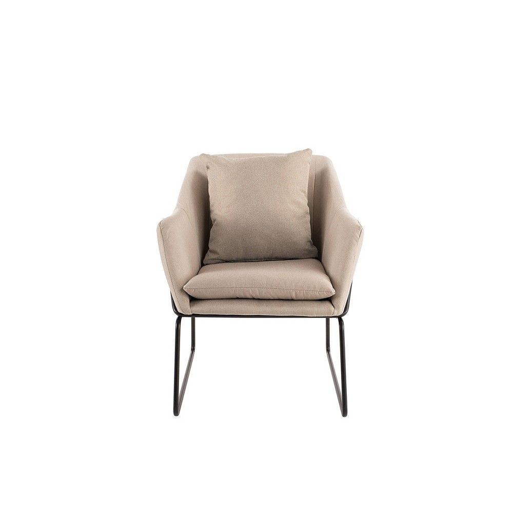 Odile Metal Frame Accent Chair Cream - Adore Decor | Target