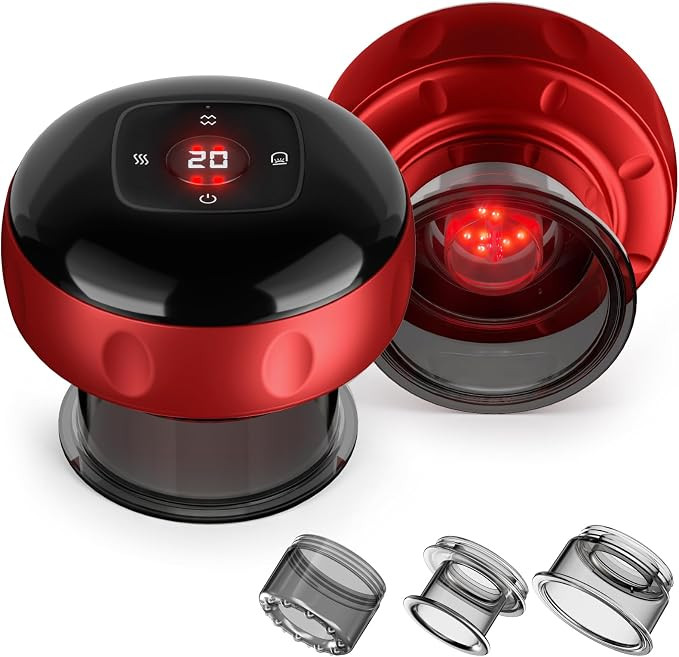 2 Pack Cupping Set, 7-in-1 Smart Cupping Kit for Massage Therapy with 2 Modes, Red Light Therapy ... | Amazon (US)
