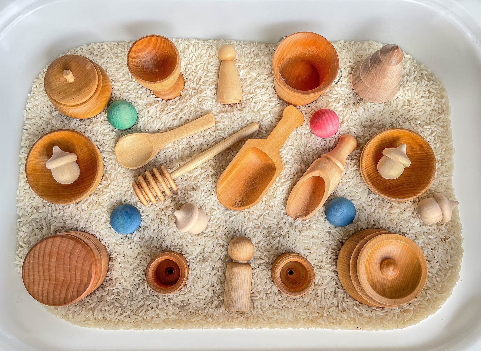 Deluxe Set of Sensory Bin Tools Small Wooden Tools Sensory | Etsy | Etsy (US)