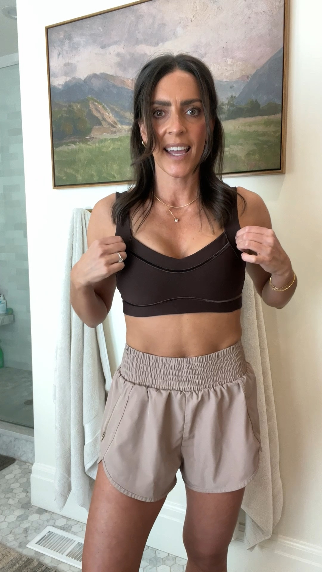 Abercrombie sweetheart bra. The velvet piping is so cute and fun accent. I love the wide straps on this bra. Has very good support and comes in a collar blue as well. I’m in a size small  

#LTKOver40 #LTKSaleAlert #LTKActive