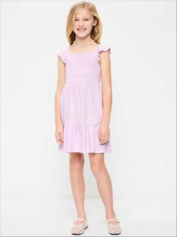 Fit and Flare Smocked Dress for Girls product image from the verified GPgrows LTK collection