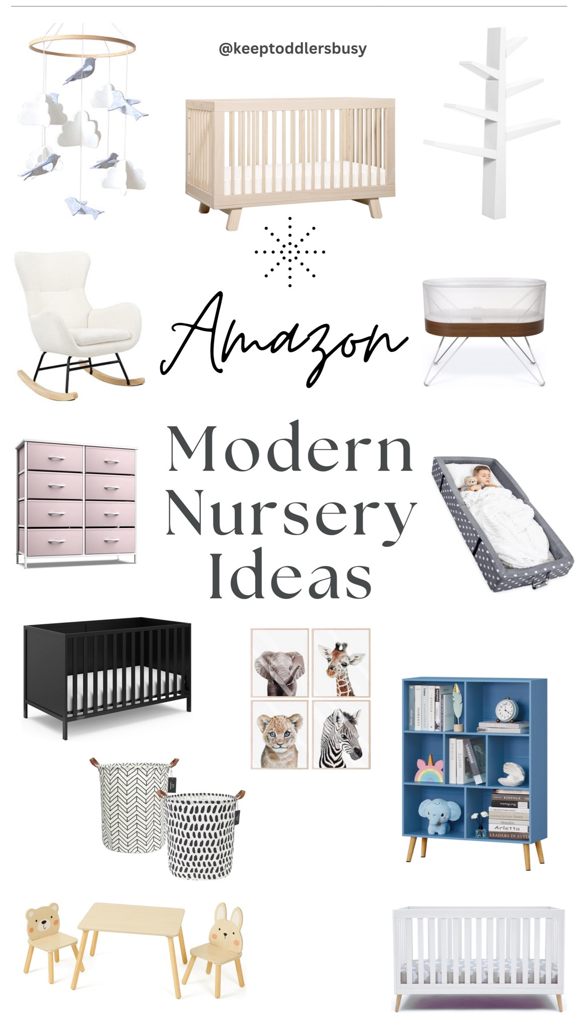 New year, new baby? 😉 Check out the full list at Keep Toddlers Busy Amazon Store #nursery modern

#LTKhome #LTKkids #LTKbaby