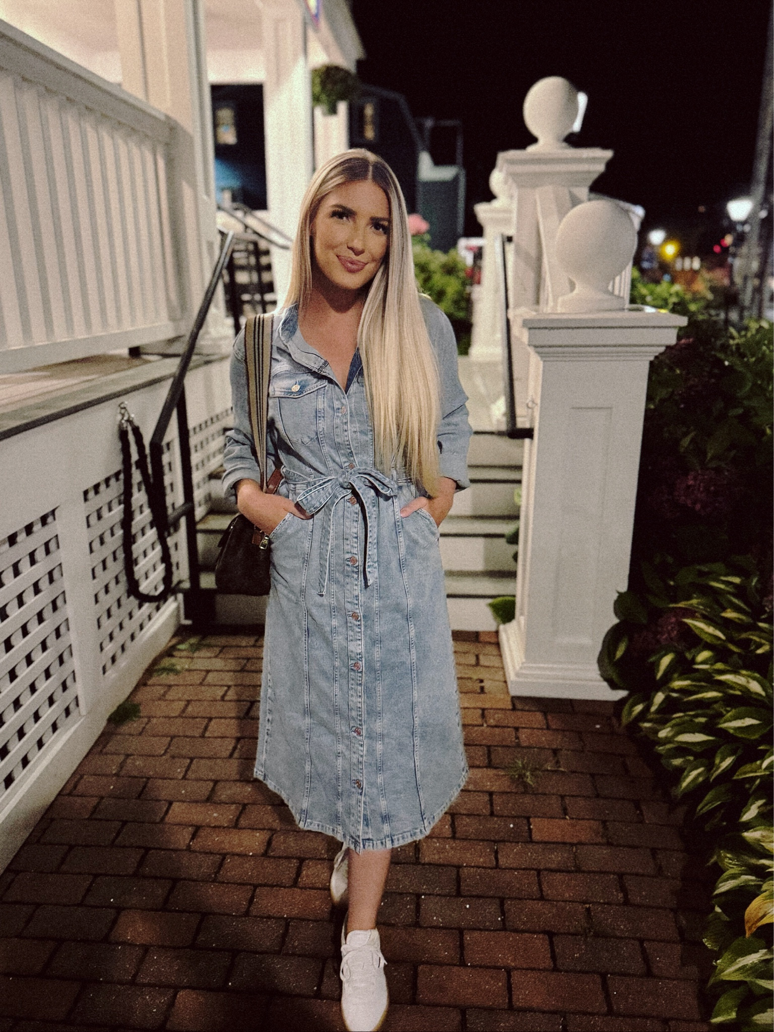 Code GREAT for 30% off this cute denim dress 👏🏻 

#LTKFindsUnder100 #LTKSaleAlert #LTKWorkwear