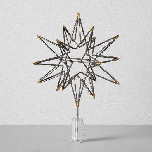 Moravian Star Tree Topper (11") - Silver - Hearth & Hand™ with Magnolia | Target