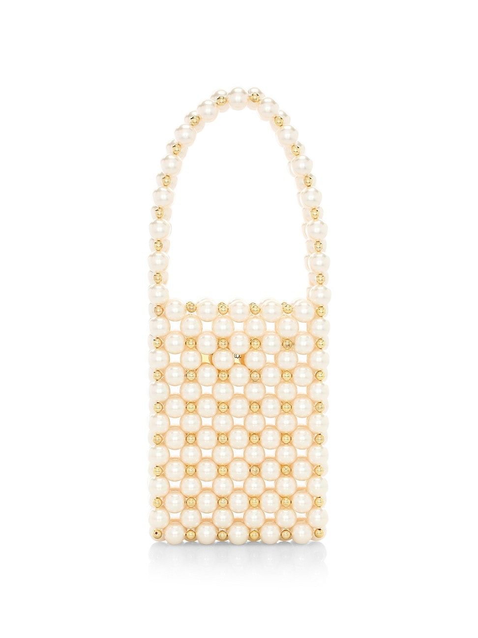 Vanina Women's Inflorescence The Sicilia Faux Pearl Top Handle Bag - Pearl | Saks Fifth Avenue
