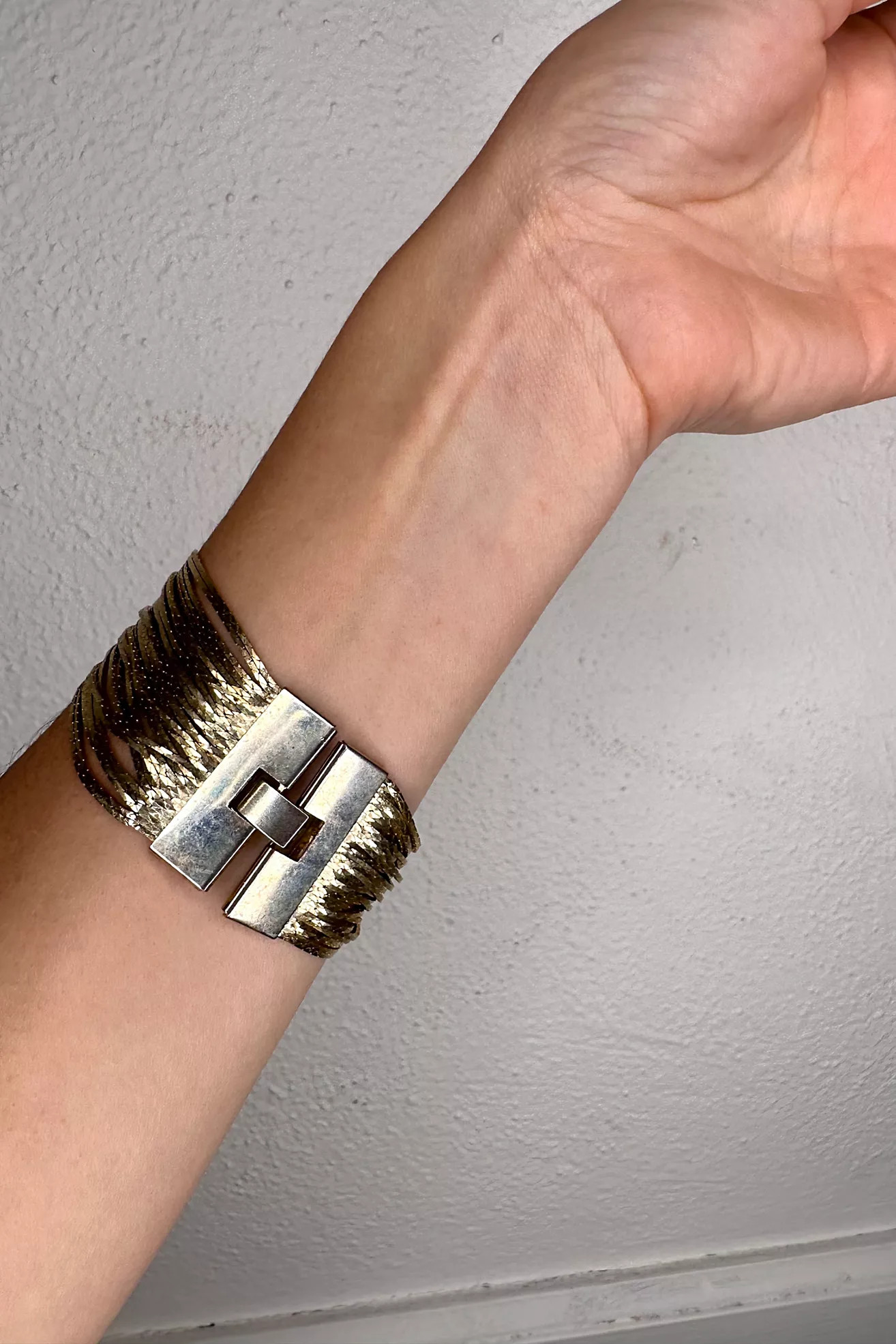 1970s Disco Mesh Metal Bracelet Selected by Cherry | Free People (Global - UK&FR Excluded)