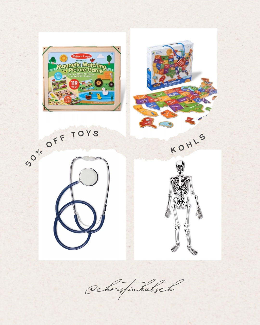 50% off toys at Kohls
**The skeleton puzzle has the bone names on the back! 

#LTKGiftGuide #LTKKids #LTKSaleAlert