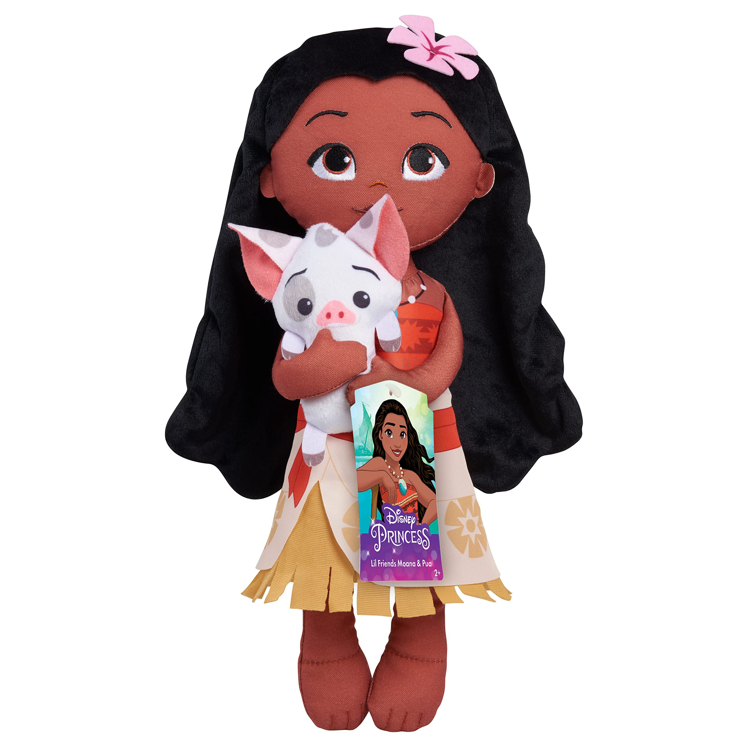 Disney Princess Lil' Friends Plushie Moana & Pua 14-inch Plushie Doll, Kids Toys for Ages 3 Up by... | Amazon (US)