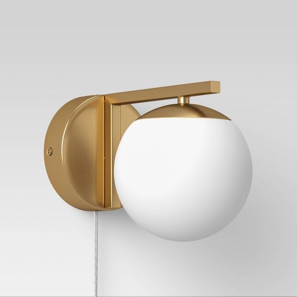 Single Globe Sconce White - Project 62™ | Target