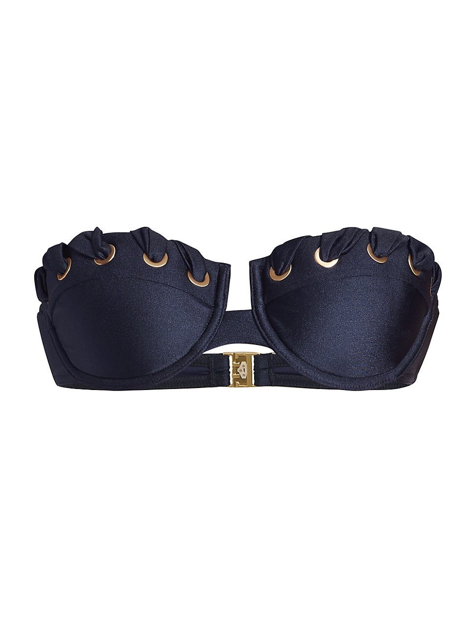 Women's Alight Eyelet Balconette Bikini Top - Navy - Size XS | Saks Fifth Avenue