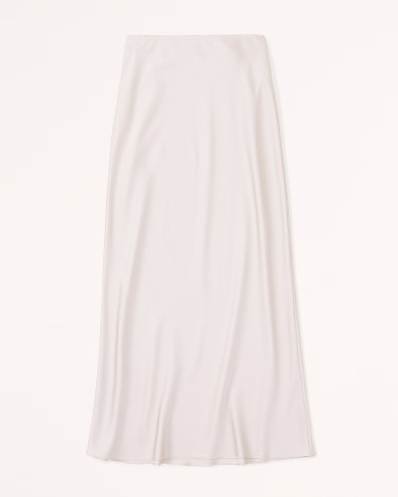 Women's Satin Column Maxi Skirt | Women's Bottoms | Abercrombie.com | Abercrombie & Fitch (US)