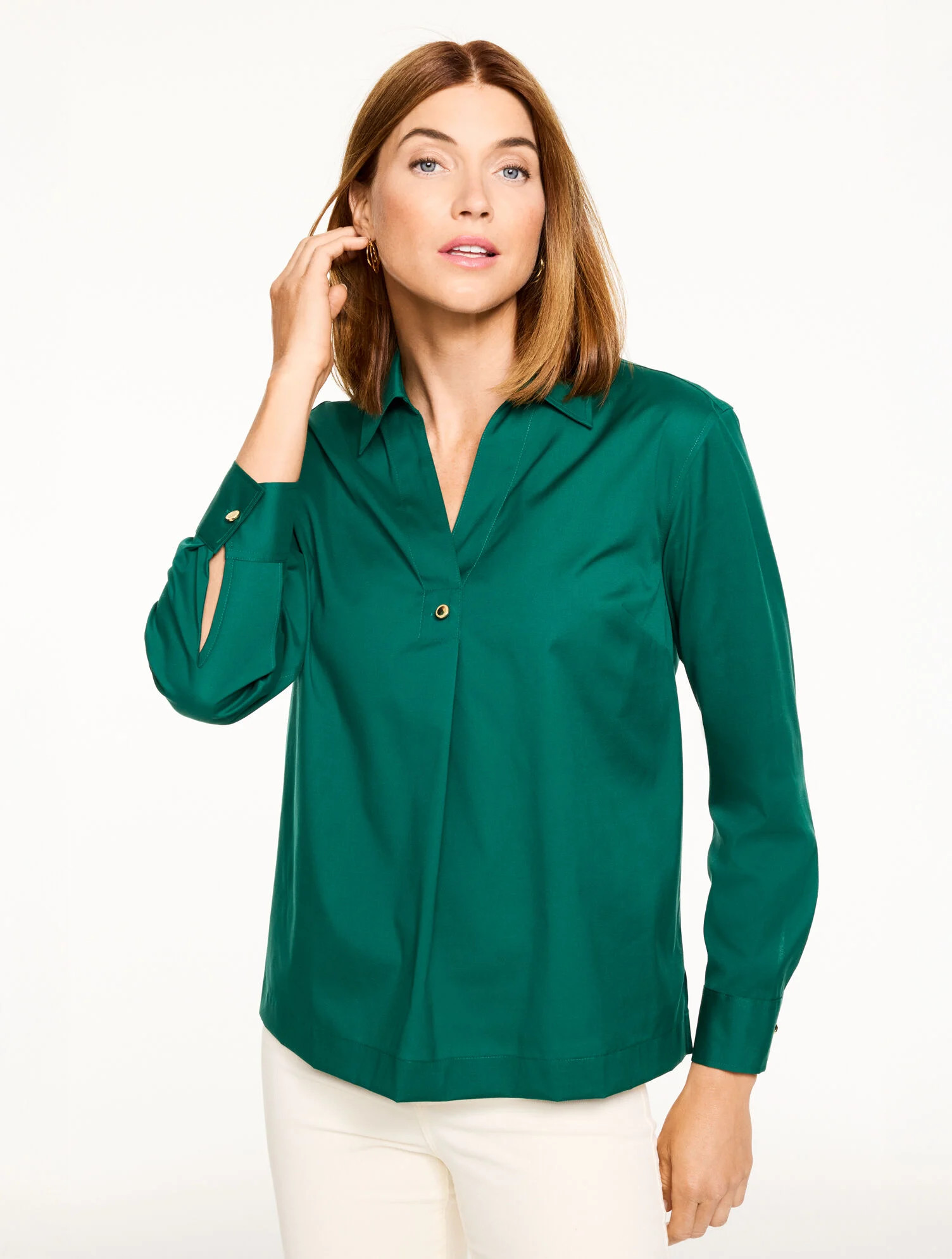 Non-Iron Popover | Talbots