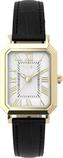 Timex\u00ae Vivienne Trend 21mm Leather Strap Watch | Nordstrom | Nordstrom