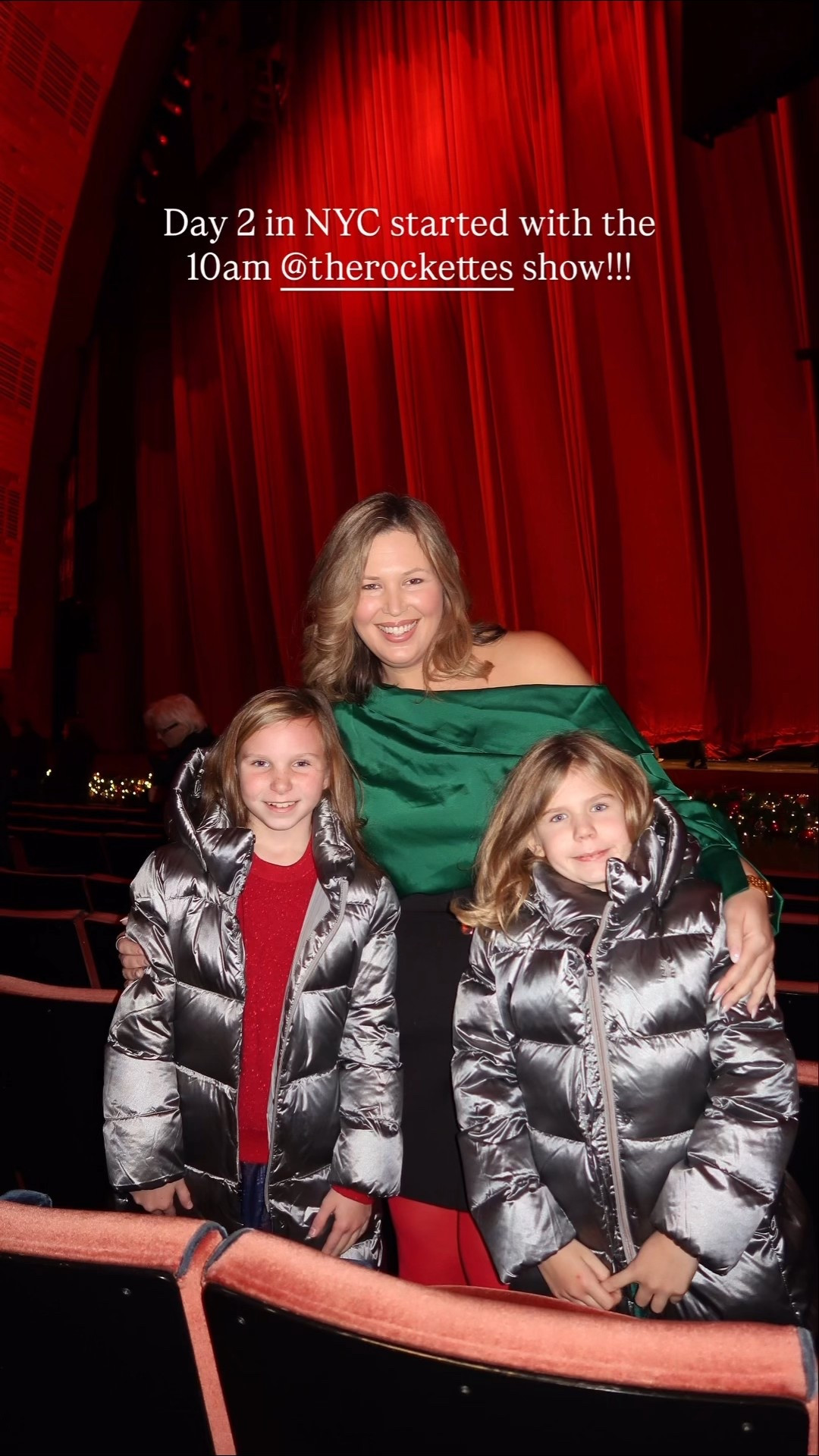 What I wore to see the rockettes in nyc! Loved my outfit!!! Green top is size 18, skirt is 20, tights are size F! 

Winter fashion, elevated looks, midsize fashion, plus size fashion, kids fashion 

#LTKHoliday #LTKPlusSize #LTKMidsize