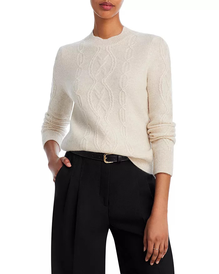 AQUA Cable Knit Sweater - 100% Exclusive Back to results -  Women - Bloomingdale's | Bloomingdale's (US)
